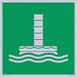 E055 safe condition marine evacuation chute